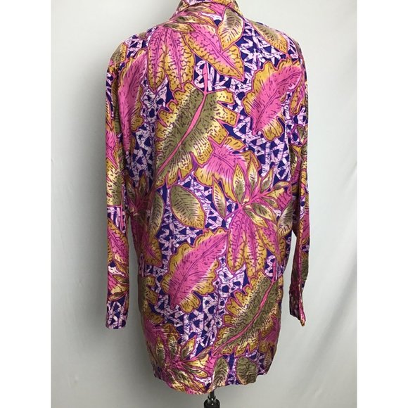 Vintage 80’s Restless Clothiers Silk Longline, Jacket, Blazer, size M - Picture 3 of 7